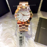 Marc Jacobs Amy White Dial Rose Gold Steel Strap Watch for Women - MBM3077 Buy Now By Marc Jacobs