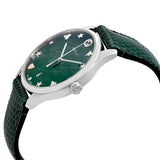 Gucci G-Timeless Green Mother of Pearl Dial Green Leather Strap Watch For Women - YA126585 Buy Now By Gucci