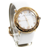 Marc Jacobs Amy White Dial White Leather Strap Watch for Women - MBM1180 Buy Now By Marc Jacobs