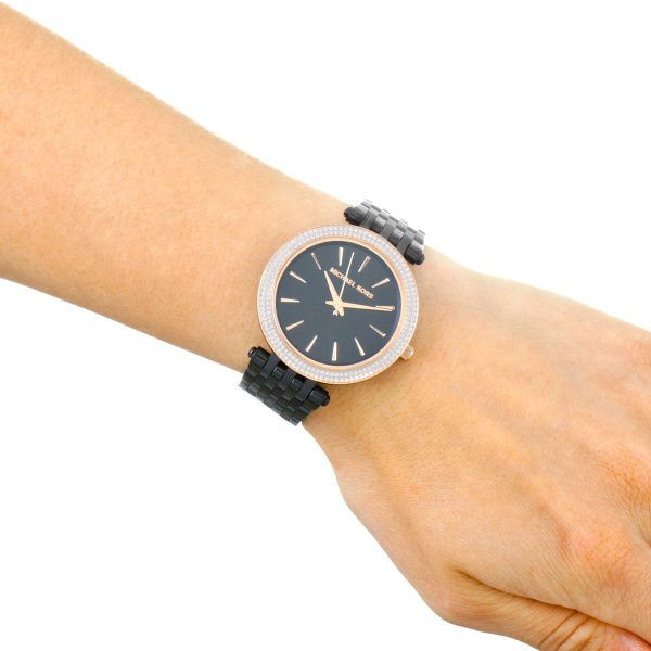 Michael Kors Darci Black Dial Black Steel Strap Watch for Women - MK3407 Buy Now By Michael Kors
