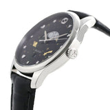 Shop Gucci G-Timeless Moonphase Black Dial Black Leather Strap Watch For Men - YA126327 in USA