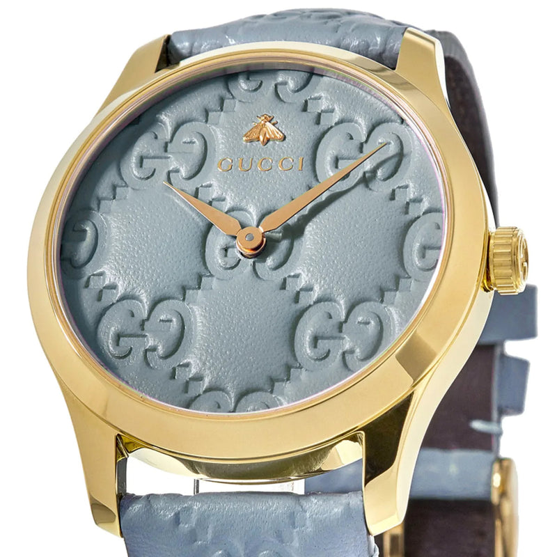 Gucci G Timeless Quartz Blue Dial Blue Leather Strap Watch For Men - YA1264097 Buy Now By Gucci