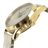 Shop Gucci G Timeless Quartz White Dial White Leather Strap Watch For Women - YA126580A in USA