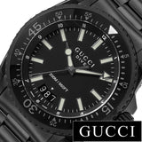 Shop Gucci Dive Quartz Black Dial Black Steel Strap Watch For Men - YA136205 in USA