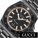 Shop Gucci Dive Quartz Black Dial Black Steel Strap Watch For Men - YA136213 in USA