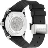 Shop Gucci Dive Quartz Black Dial Black Rubber Strap Watch For Men - YA136303 in USA