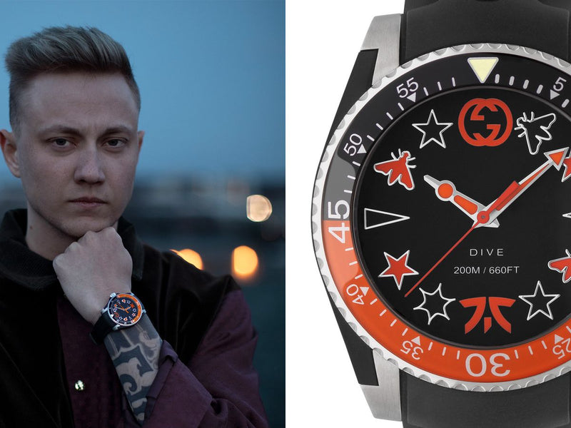 Shop Gucci Dive Limited Edition Black Dial Black Rubber Strap Unisex Watch - YA136333 in USA