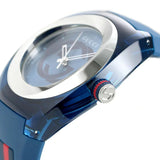 Shop Gucci Sync XXL Quartz Blue Dial Blue Rubber Strap Watch For Men - YA137104 in USA