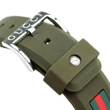 Shop Gucci Sync XXL Quartz Brown Dial Brown Leather Strap Watch For Men - YA137106 in USA