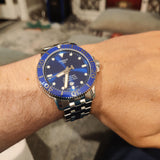 Tissot Seastar 1000 Blue Dial Silver Steel Strap Watch For Men - T120.410.11.041.00