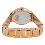 Shop Guess Willow Crystal Blue Dial Rose Gold Mesh Bracelet Watch For Women - W0836L1 in USA