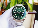Citizen Eco Drive Vintage Green Dial Silver Steel Strap Watch For Men - AW1598-70X Buy Now By Citizen