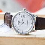 Tissot Luxury Powermatic 80 Silver Dial Brown Leather Strap Watch For Men - T086.407.16.031.00 Buy Now By Tissot