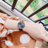 Movado Ultra Slim Black Dial Black Leather Strap Watch For Women - 0607090 Buy Now By Movado