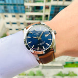 Tissot Gentlemen Powermatic 80 Silicium Blue Dial Brown Leather Strap Watch For Men - T127.407.16.041.00 Buy Now By Tissot