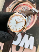 Tissot T Classic PR 100 Quartz White Dial Brown Leather Strap Watch for Men - T101.410.26.031.00 Buy Now By Tissot