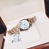 Tissot T Wave Mother of Pearl Dial Rose Gold Steel Strap Watch For Women - T112.210.33.113.00 Buy Now By Tissot
