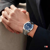 Tissot Gentleman Blue Dial Silver Steel Strap Watch For Men - T127.410.11.041.00 Buy Now By Tissot