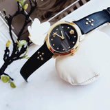 Versace Audrey Quartz Black Dial Black Leather Strap Watch for Women - VELR00319 Buy Now By Versace