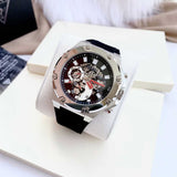 Guess Third Grear Multi Function Black Dial Black Rubber Strap Watch for Men- GW0334G1 Buy Now By Guess