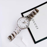 Bulova Crystal Collection Mother of Pearl Dial Silver Steel Strap Watch for Women - 96L263 Buy Now By Bulova