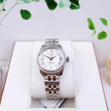 Tissot Ballade Powermatic 80 Automatic Mother of Pearl Dial Silver Steel Strap Watch For Women - T108.208.11.117.00 Buy Now By Tissot