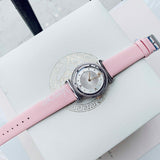 Versace V-Motif Silver Dial Pink Leather Strap Watch for Women - VERE00118 Buy Now By Versace