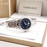 Versace Hellenyium Black Dial Silver Steel Strap Watch for Women - V12020015 Buy Now By Versace