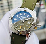 Shop Breitling Avenger Automatic GMT 43 Green Dial Green Nylon Strap Watch for Men - A17318101L1X1 in USA