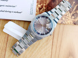 Shop Bulova Crystal Collection Brown Dial Silver Steel Strap Watch for Men - 96B221 in USA