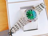 Bulova Phantom Classic Baguette Green Dial Silver Steel Strap Watch for Men - 96A253 Buy Now By Bulova