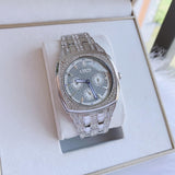 Bulova Crystal Collection Phantom Silver Dial Silver Steel Strap Watch for Men - 96C002 Buy Now By Bulova