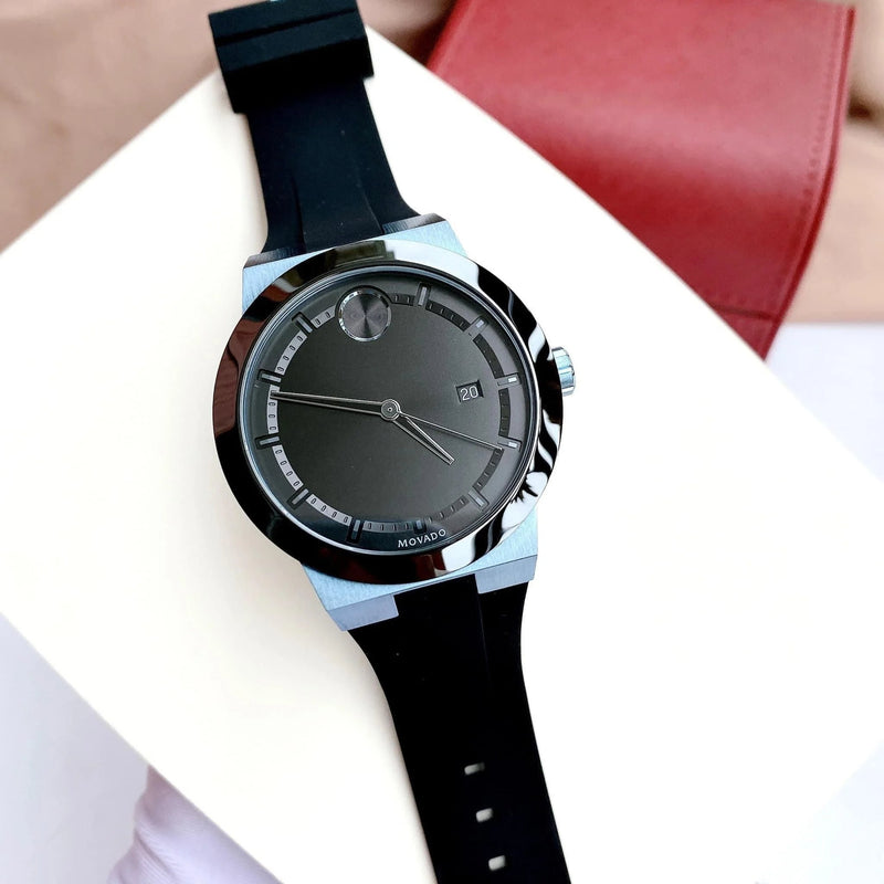 Movado Bold Fusion Black Dial Black Rubber Strap Watch for Men - 3600626 Buy Now By Movado
