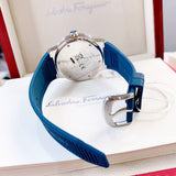 Salvatore Ferragamo F-80 Blue Dial Blue Rubber Strap Watch For Men - SFHY01122 Buy Now By Salvatore Ferragamo