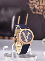 Versace Virtus Quartz Black Dial Black Leather Strap Watch for Women - VEHC00119 Buy Now By Versace