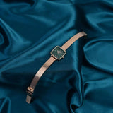 Daniel Wellington Quadro Studio Green Dial Rose Gold Mesh Strap Watch For Women - DW00100520 Buy Now By Daniel Wellington