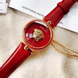 Versace Palazzo Empire Red Dial Red Leather Strap Watch for Women - VCO120017 Buy Now By Versace