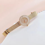 Guess Dream Crystals Rose Gold Dial Rose Gold Mesh Bracelet Watch For Women - GW0550L3 Buy Now By Guess
