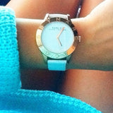 Marc Jacobs Blade White Dial White Leather Strap Watch for Women - MBM1201 Buy Now By Marc Jacobs