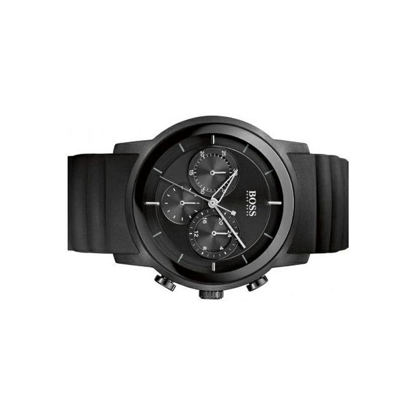 Hugo Boss Modern Black Dial Black Rubber Strap Watch for Men - 1512639 Buy Now By Hugo Boss