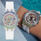 Guess Glitz Pride Limited Edition White Dial White Rubber Strap Watch for Women - GW0407L4 Buy Now By Guess