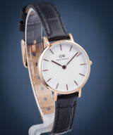 Daniel Wellington Classic Petite Reading White Dial Black Leather Strap Watch For Women - DW00100229 Buy Now By Daniel Wellington