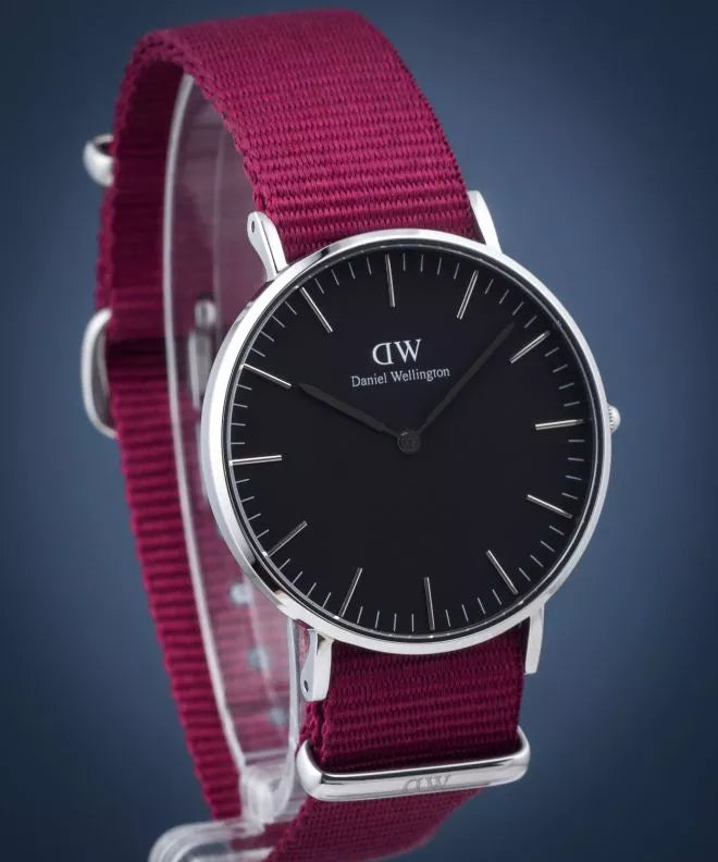 Daniel Wellington Classic Roselyn Black Dial Red NATO Strap Dial Watch For Women - DW00100270 Buy Now By Daniel Wellington