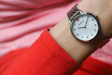 Emporio Armani Gianni T Bar Mother of Pearl Dial Two Tone Steel Strap Watch For Women - AR2508 Buy Now By Emporio Armani