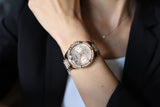 Guess Frontier Diamonds Rose Gold Dial Rose Gold Steel Strap Watch For Women - W1156L3 Buy Now By Guess