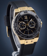 Shop Guess Black Dial Black Rubber Strap Watch For Women - W1053L7 in USA