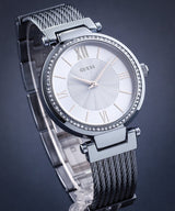 Guess Soho Diamonds Blue Dial Blue Mesh Bracelet Watch For Women - W0638L3 Buy Now By Guess