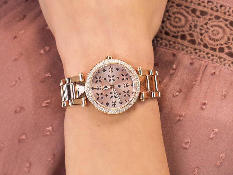 Michael Kors Parker Rose Gold Dial Steel Strap Watch for Women - MK6470 Buy Now By Michael Kors