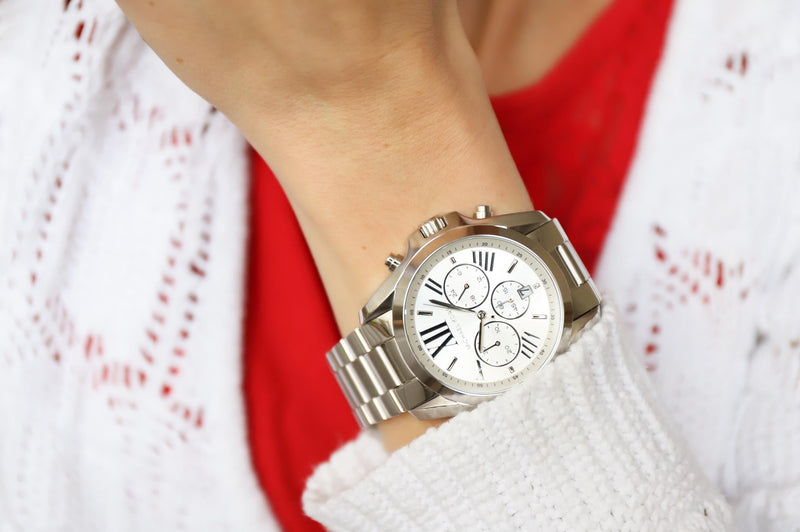 Michael Kors Bradshaw Silver Dial Silver Steel Strap Watch for Men - MK5535 Buy Now By Michael Kors