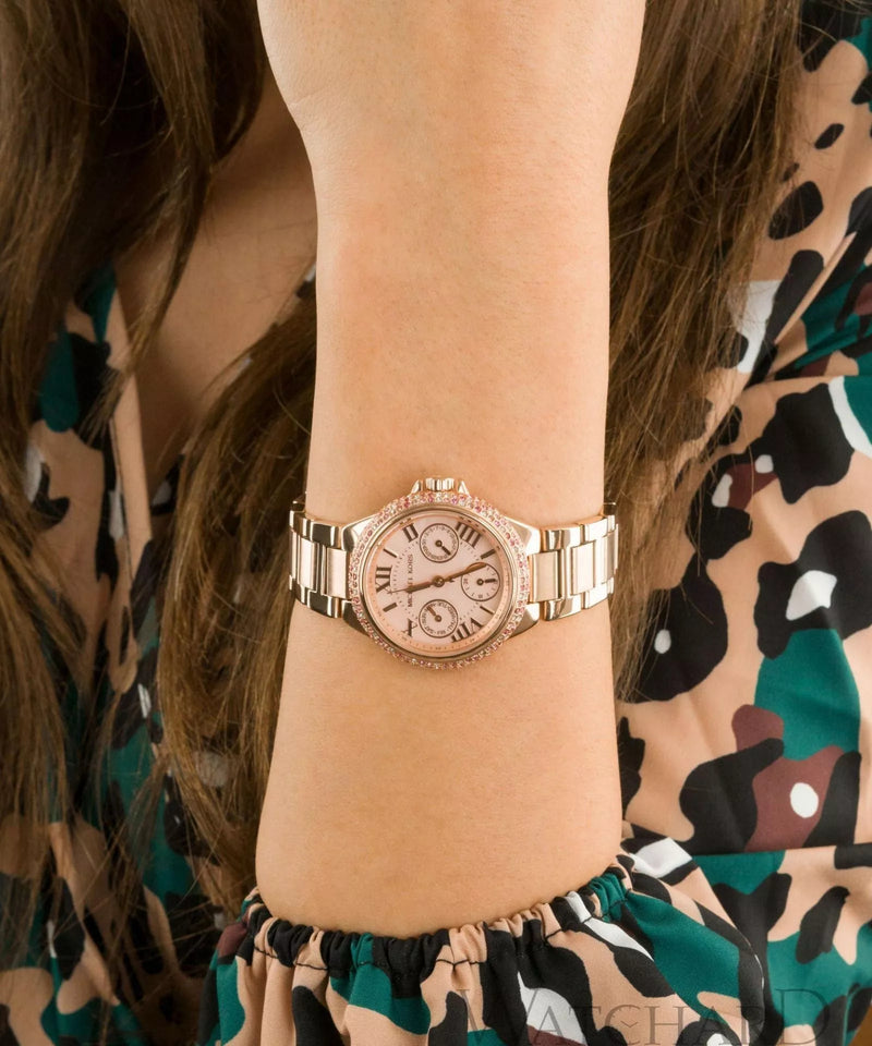 Michael Kors Mini Camille Multifunction Rose Gold Dial Rose Gold Steel Strap Watch For Women - MK7273 Buy Now By Michael Kors